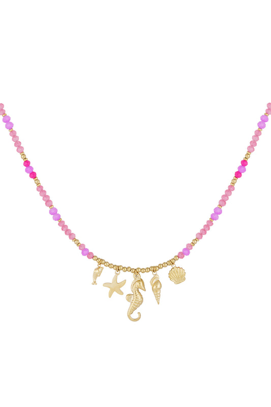 KETTING DOLPHIN ROZE