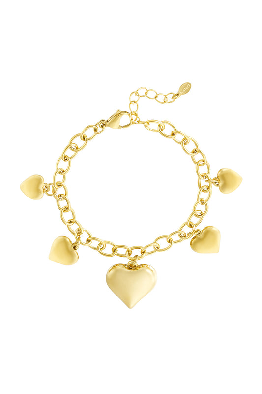 ARMBAND ENDLESS LOVE GOUD
