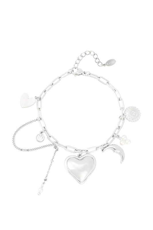 ARMBAND MOONLIGHT LOVER ZILVER
