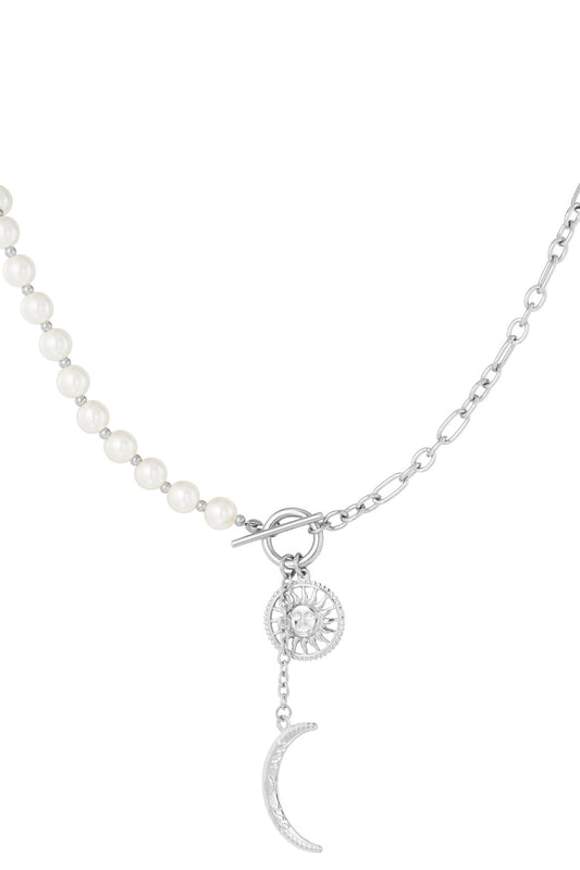 KETTING SPARKLE SUN ZILVER