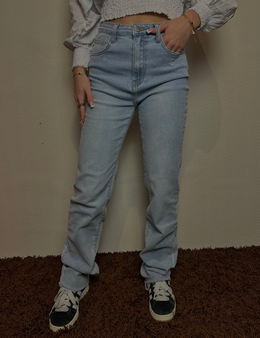 Jeans straight leg (extra long) Blauw
