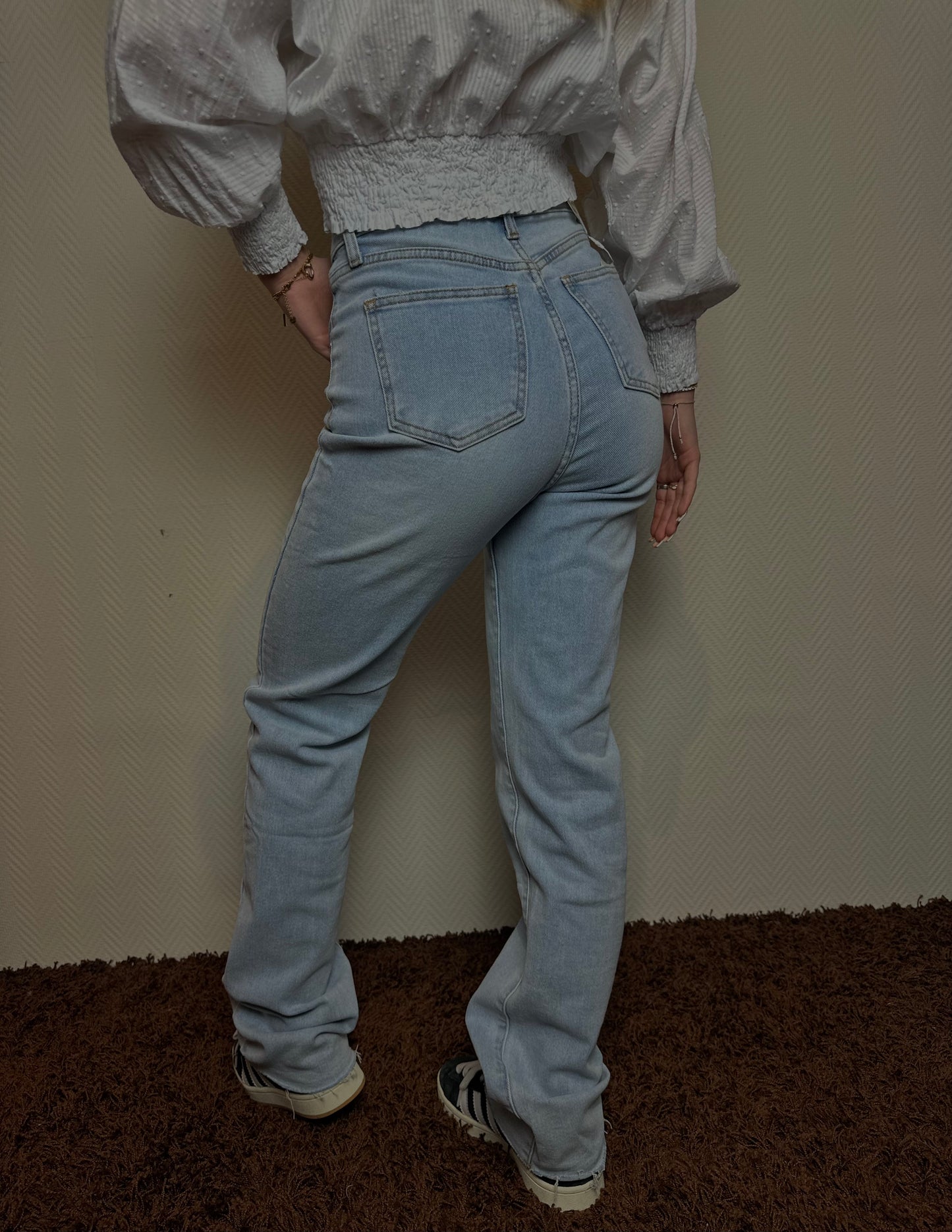 Jeans straight leg (extra long) Blauw