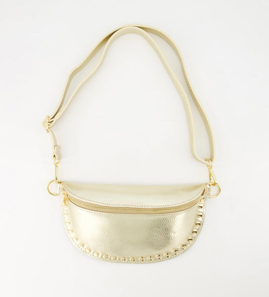 TAS DEBBY LEATHER - GOUD