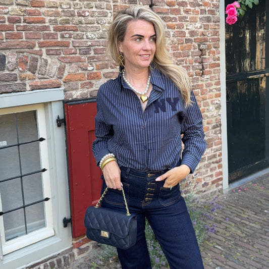 BLOUSE NY BLAUW