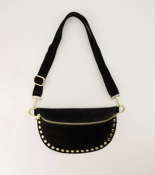 TAS DEBBY SUEDE - ZWART