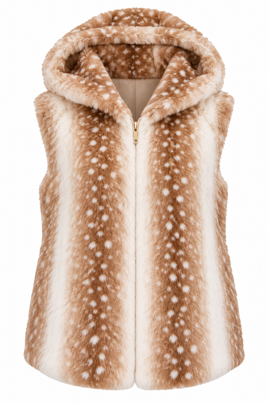 GILET BAMBI BEIGE Kinaofashionboutique