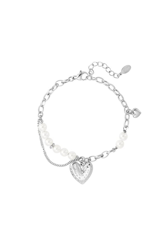 ARMBAND IN LOVE ZILVER