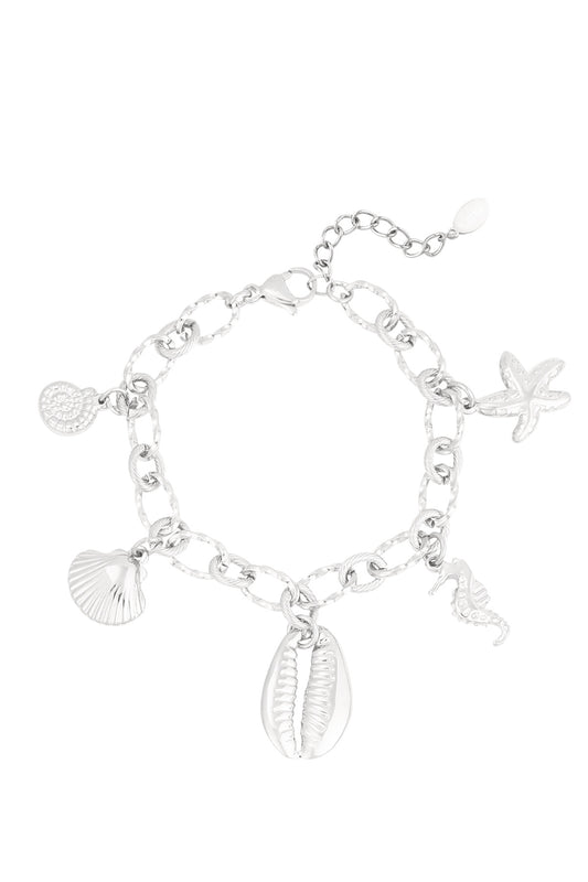 ARMBAND WILD SEA ZILVER