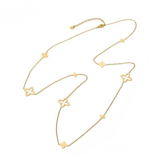 KETTING KLAVER LANG GOUD