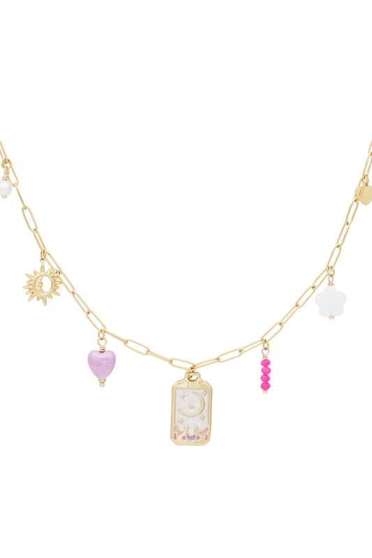 KETTING TINY MOON GOUD