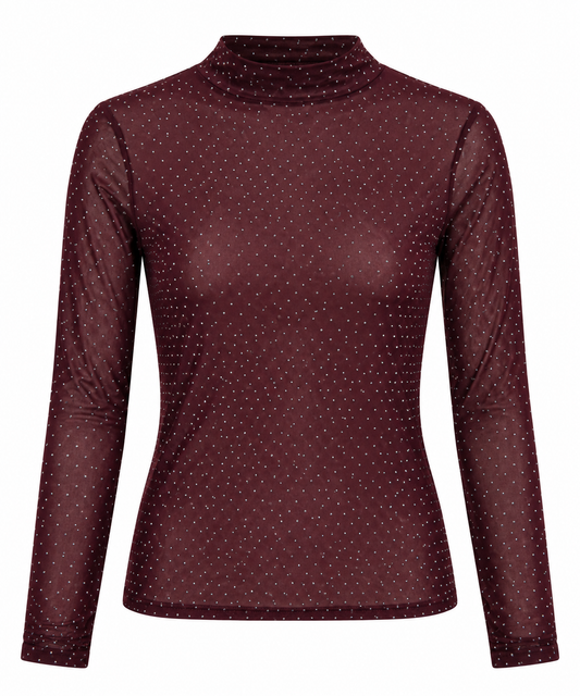 TOP KIRA AUBERGINE 761 Kinaofashionboutique