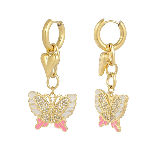 EARRINGS BUTTERFLY BABE GOLD