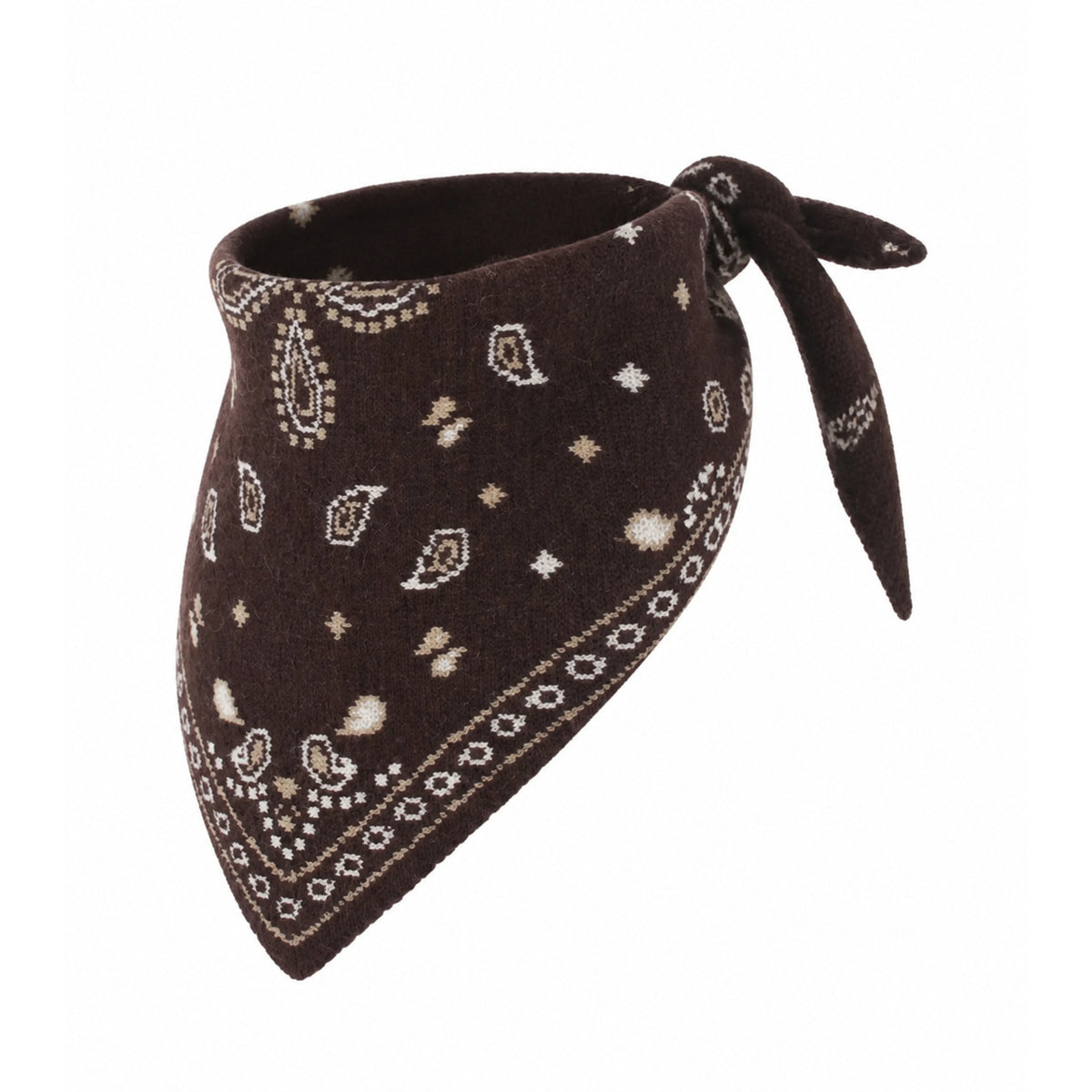 SJAAL GEBREID PAISLEYPRINT BRUIN Kinaofashionboutique