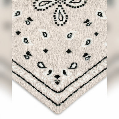 SJAAL GEBREID PAISLEYPRINT ECRU Kinaofashionboutique