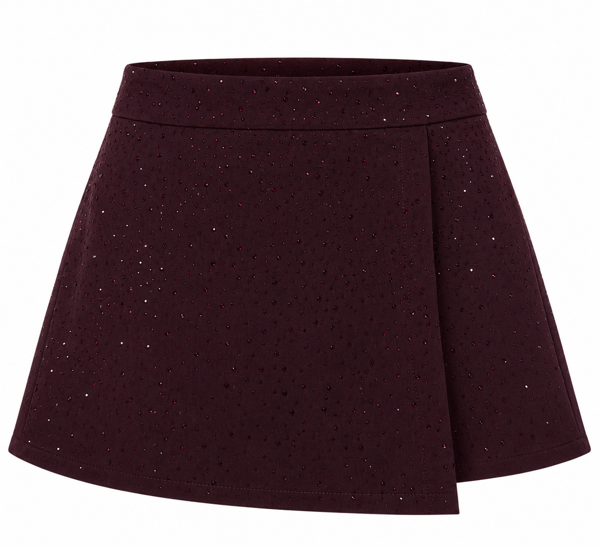 SKORT ROSIE AUBERGINE Kinaofashionboutique