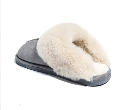 PANTOFFELS COZY GRIJS Kinaofashionboutique