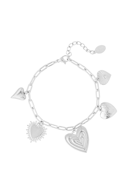 ARMBAND FLOWER LOVE ZILVER
