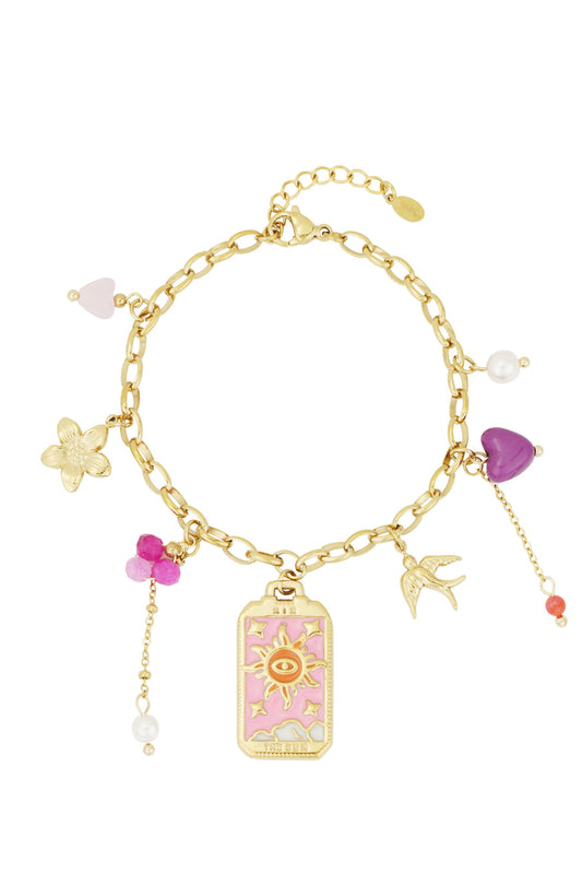 ARMBAND LOVE DUST GOUD