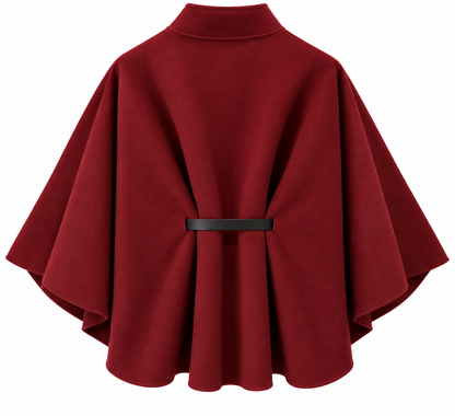 PONCHO VEST BORDEAUX Kinaofashionboutique