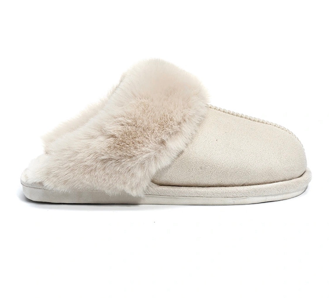 PANTOFFELS COZY CREME Kinaofashionboutique