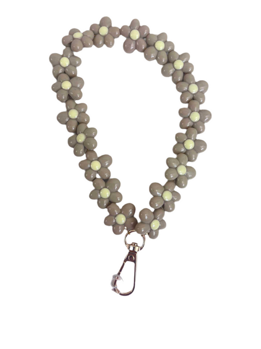 TELEFOONKOORD BLOEM BEIGE