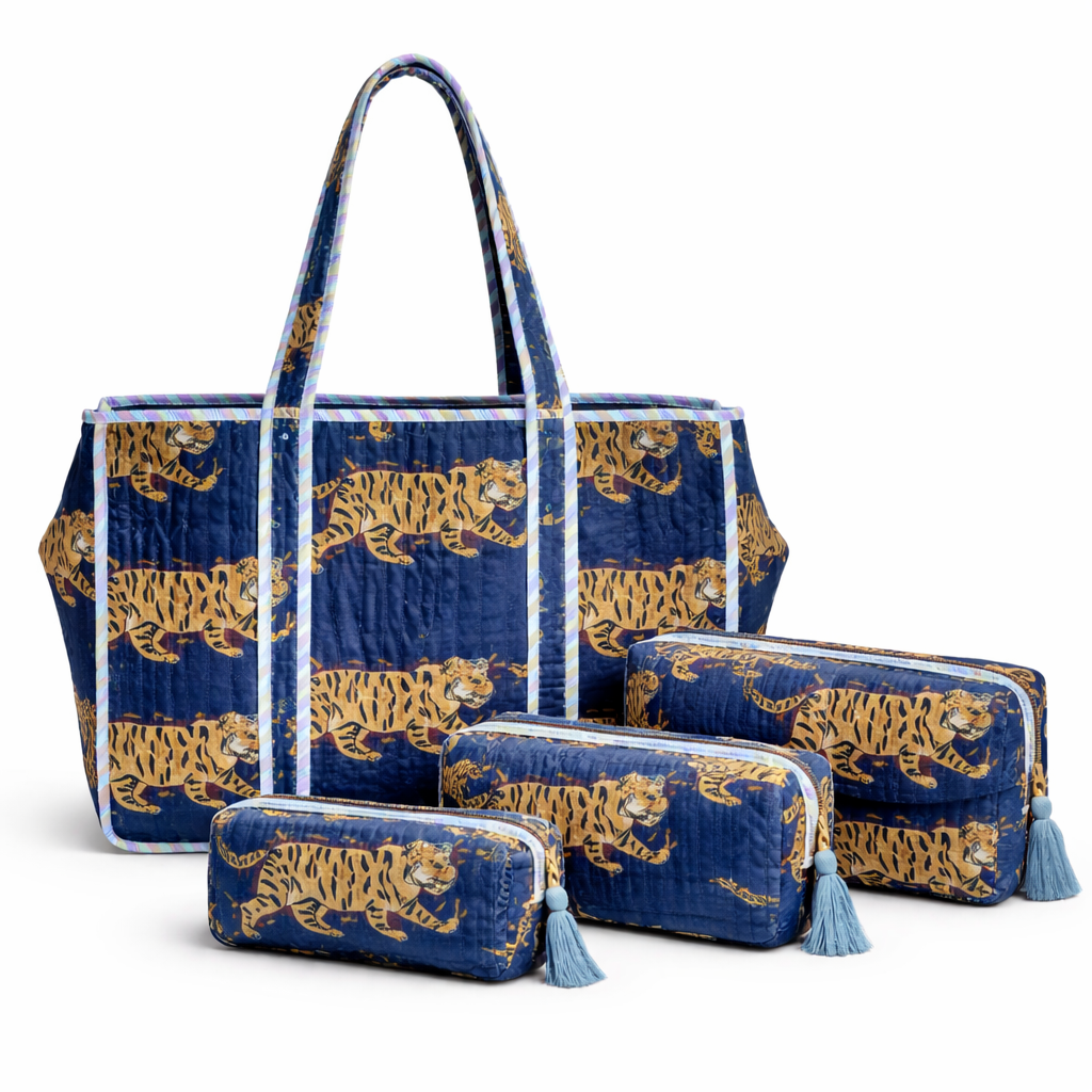 TAS PANTER SET BLAUW