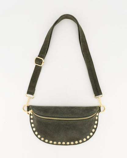 TAS DEBBY GROEN SUEDE D49