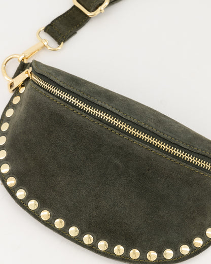 TAS DEBBY GROEN SUEDE D49