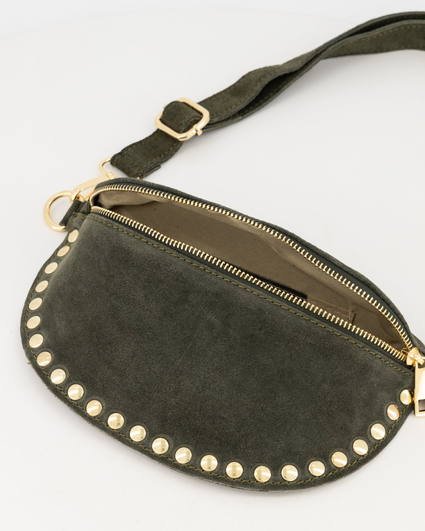 TAS DEBBY GROEN SUEDE D49
