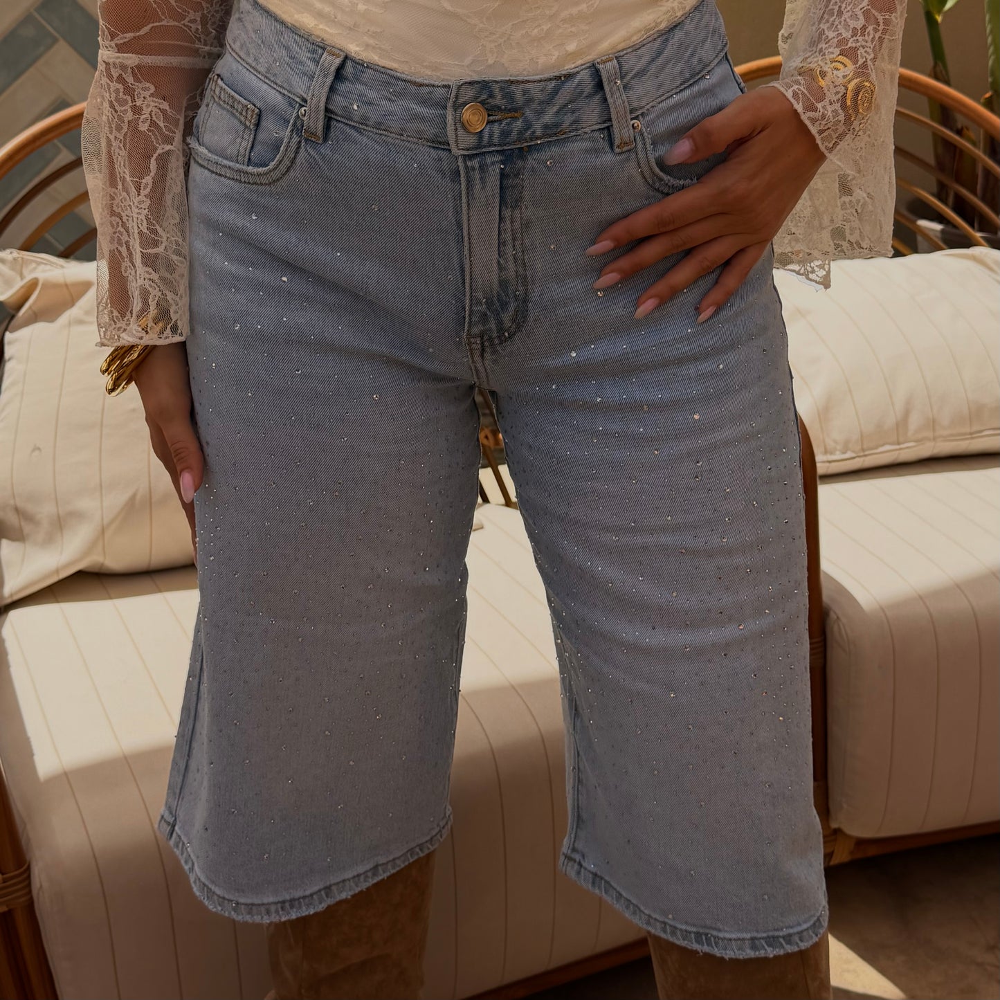 BERMUDA SHORT FAY Q203 BLAUW