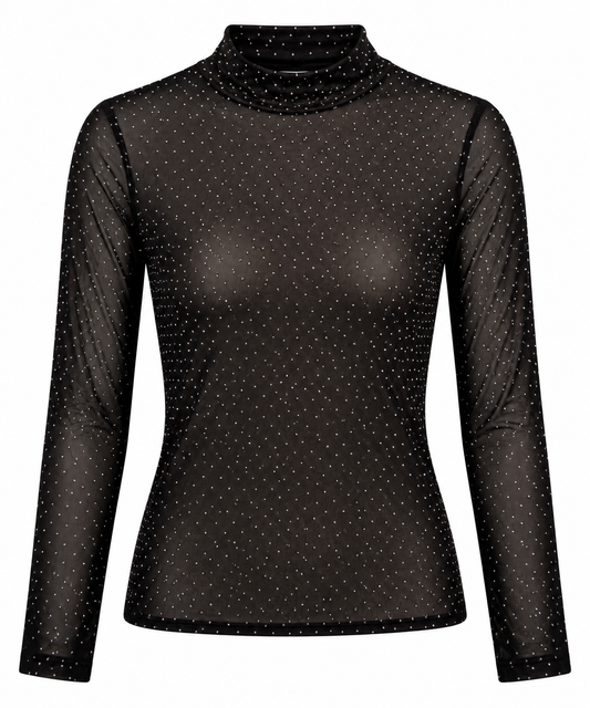 TOP KIRA ZWART 761 Kinaofashionboutique
