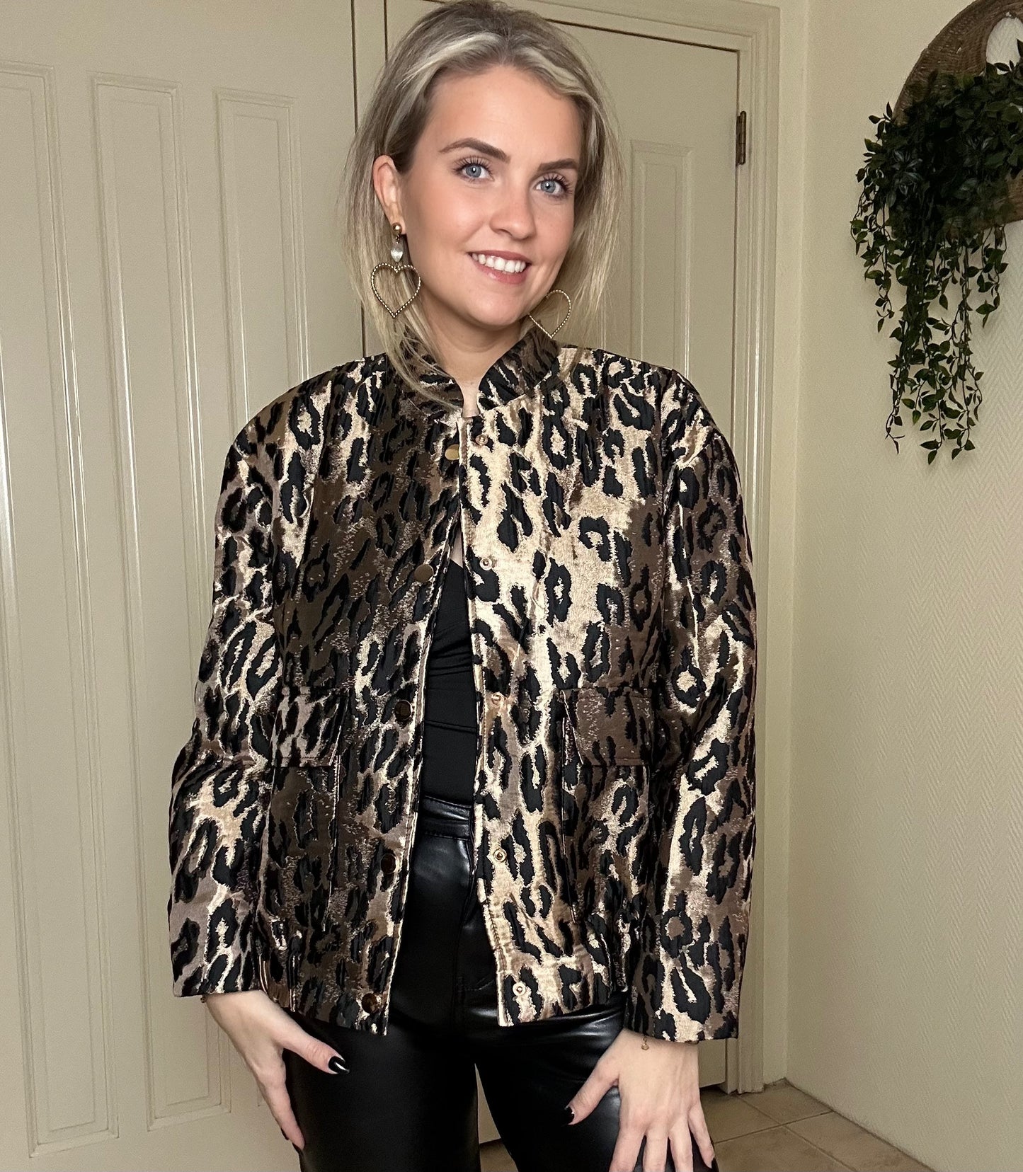 JACKET LEOPARD BLING