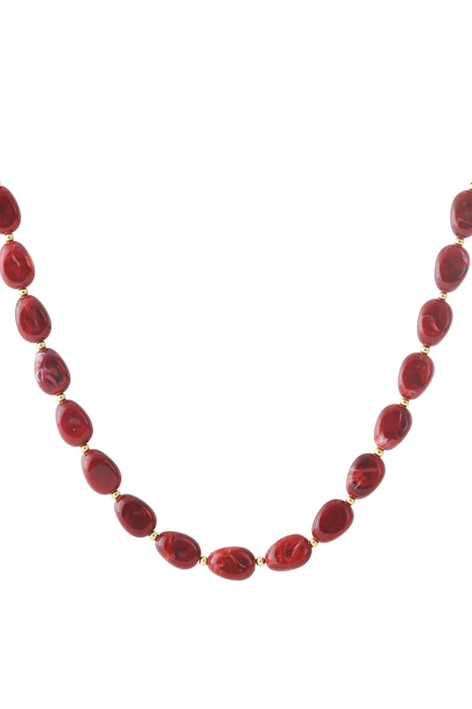 KETTING KRALEN CASUAL ROOD