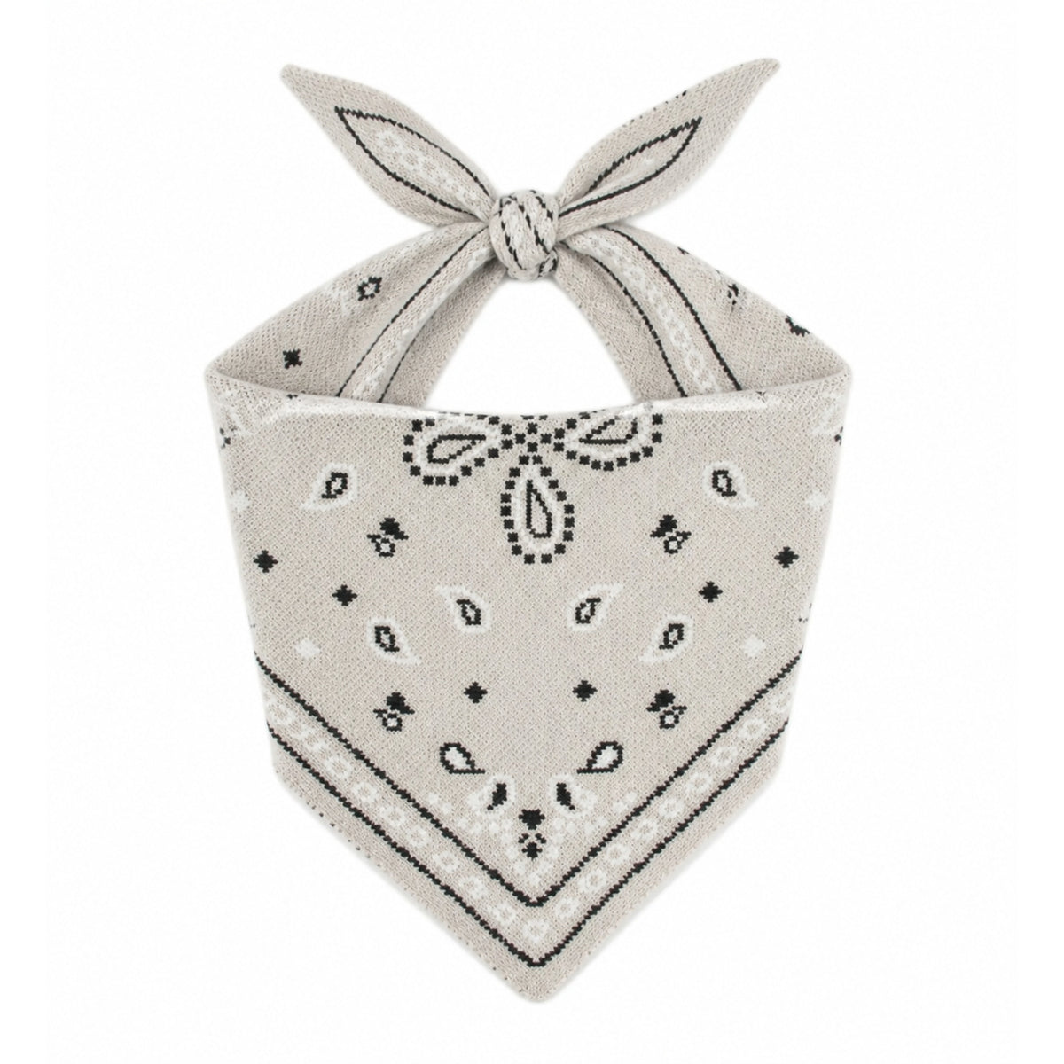 SJAAL GEBREID PAISLEYPRINT ECRU Kinaofashionboutique