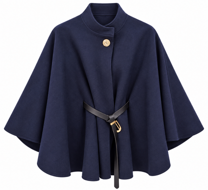 PONCHO VEST NAVY Kinaofashionboutique