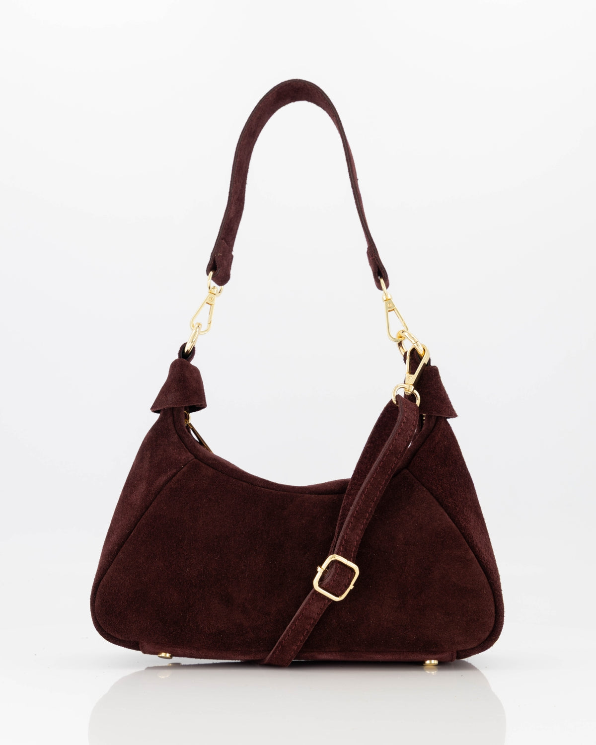 TAS VANYA SUEDE BORDEAUX Kinaofashionboutique