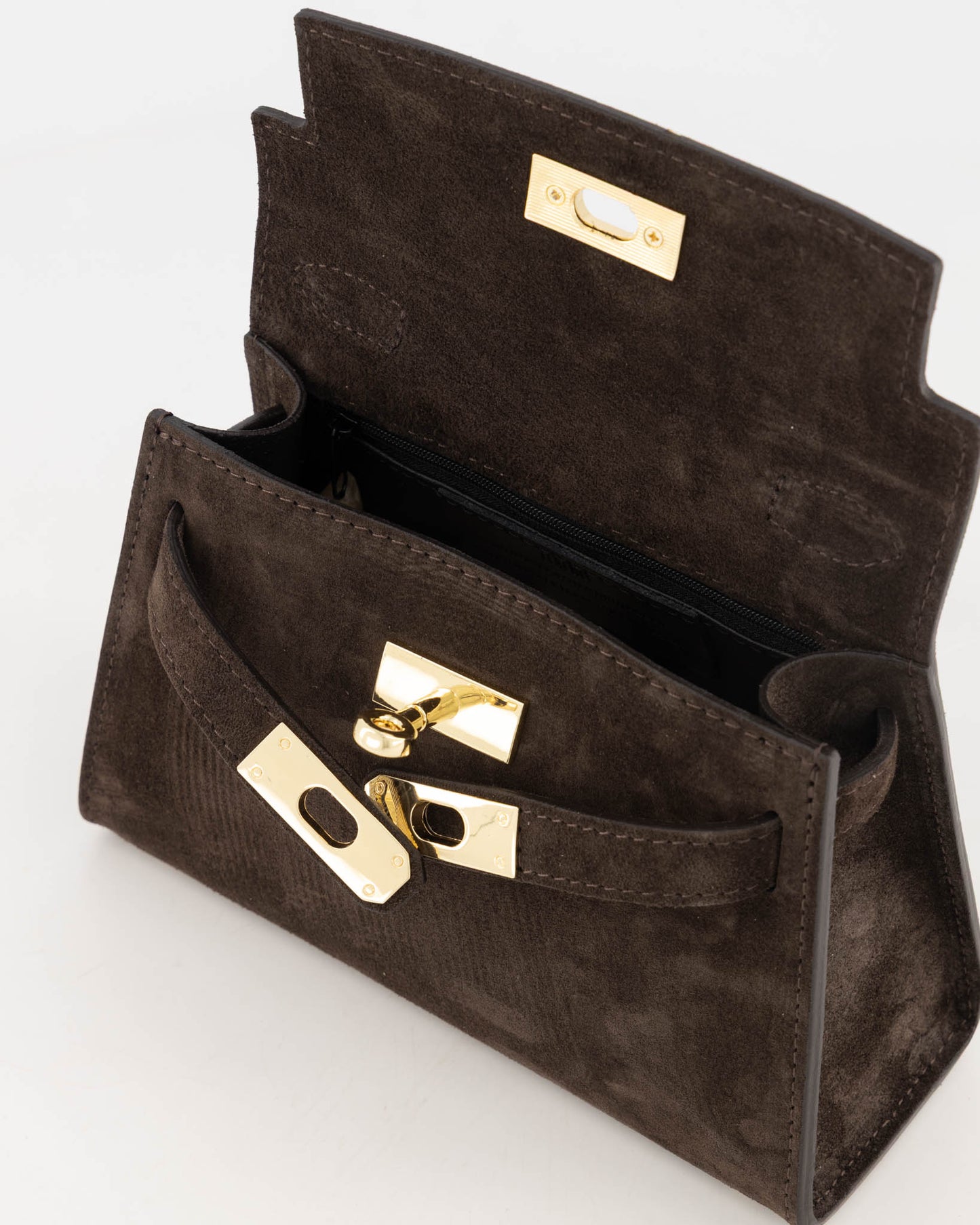 TAS GRACE BROWN SUEDE
