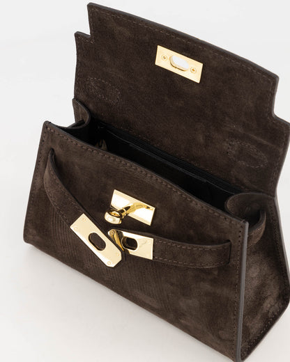 TAS GRACE BROWN SUEDE