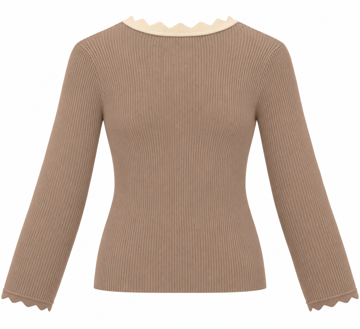 TOP EVEE TAUPE Kinaofashionboutique