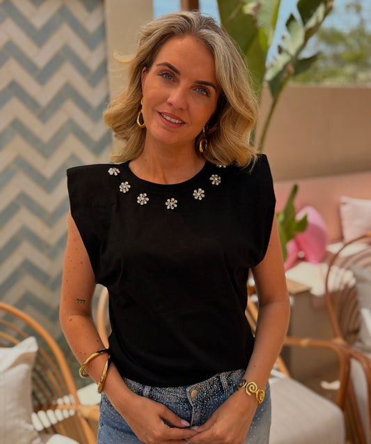 T-SHIRT LOLA ZWART