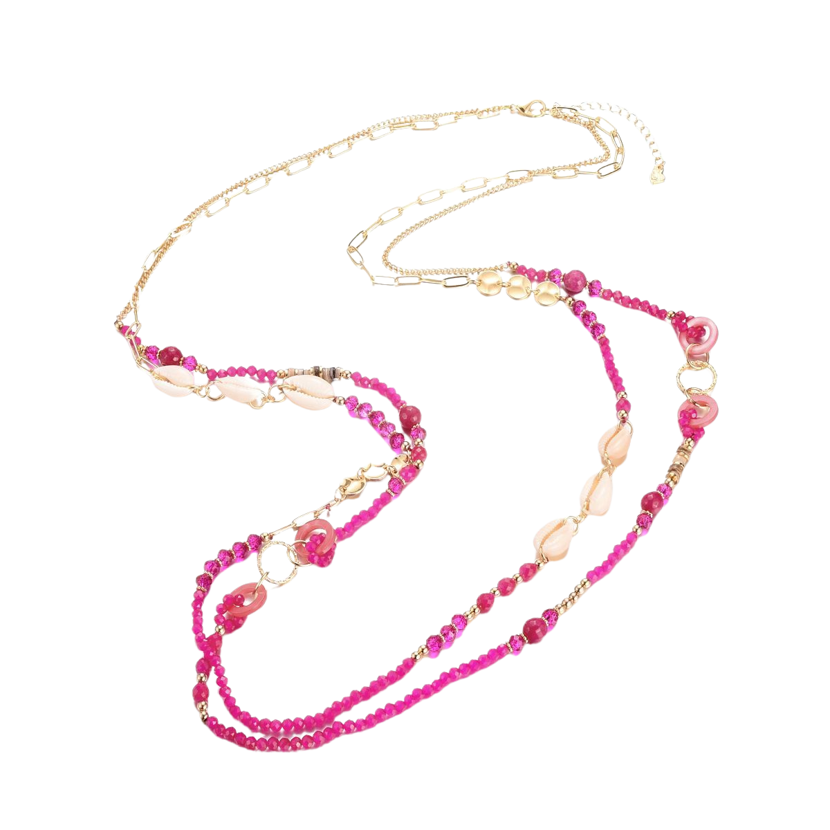 KETTING ROZE SCHELP LANG 101141015