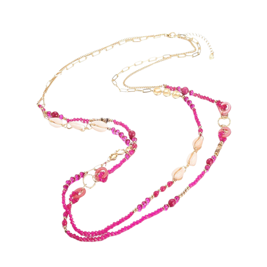 KETTING ROZE SCHELP LANG 101141015