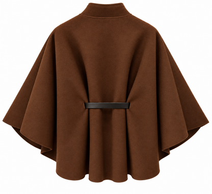 PONCHO VEST BRUIN Kinaofashionboutique