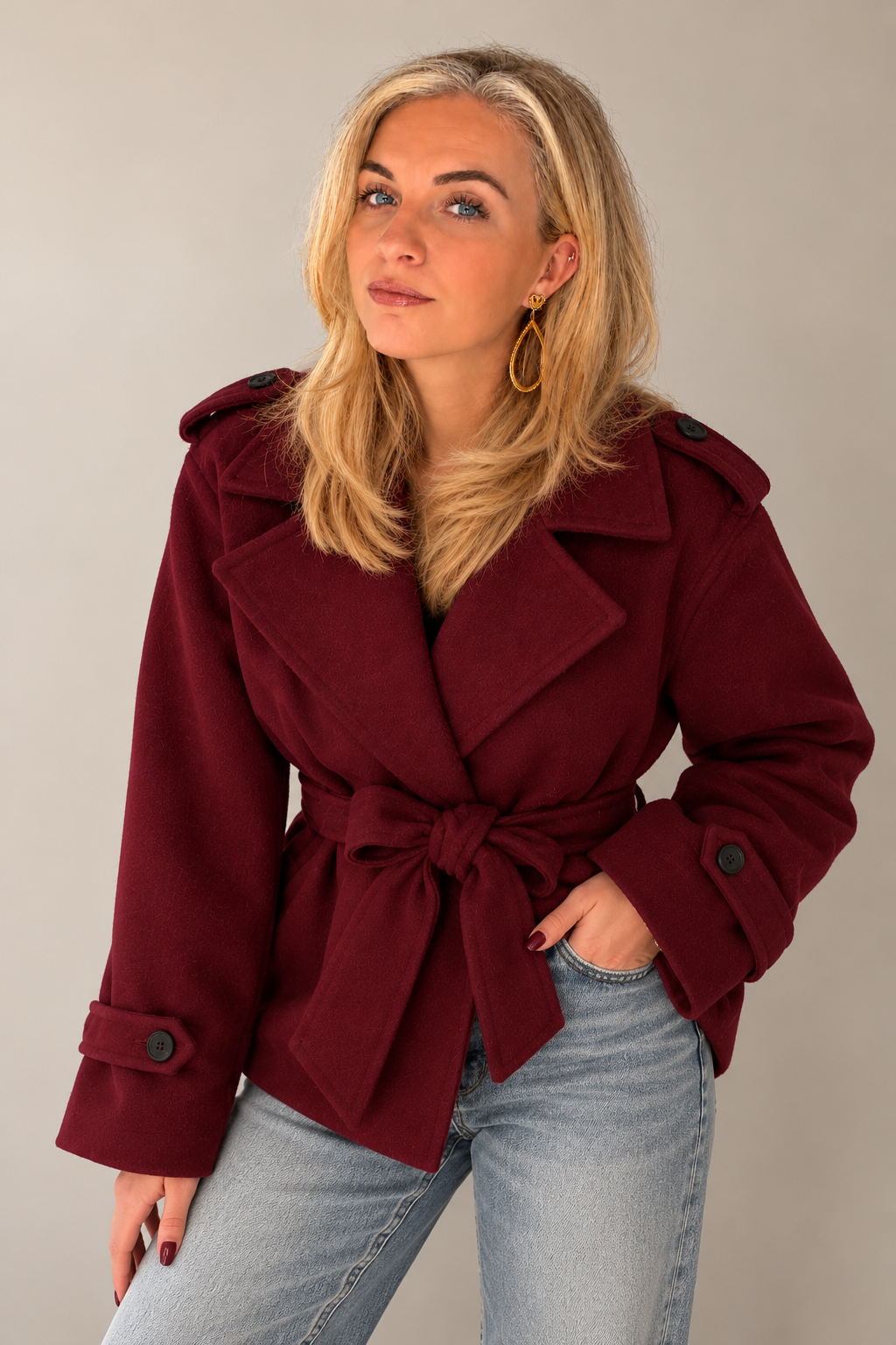 JAS MANTEL KELS BORDEAUX Kinaofashionboutique