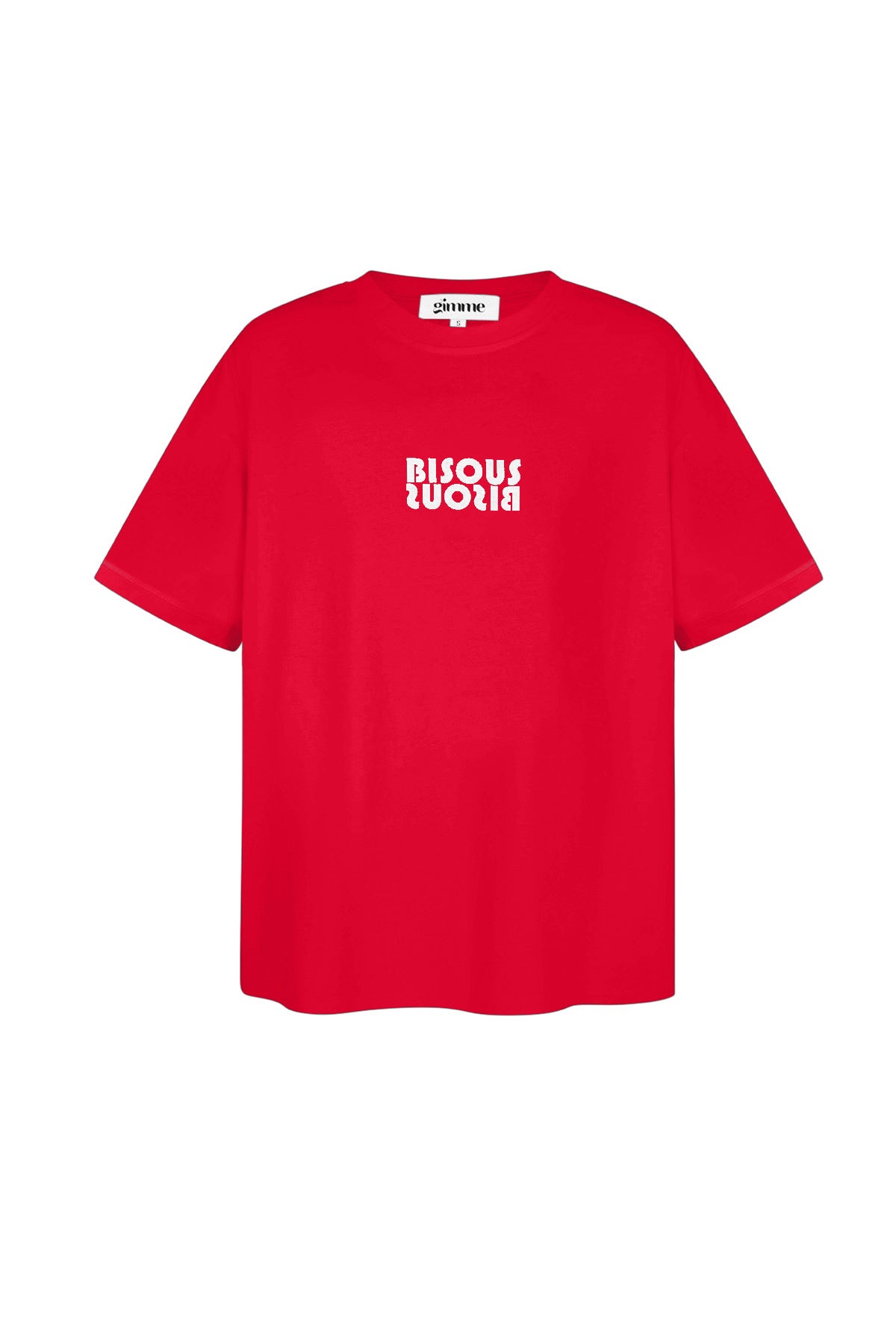 T-SHIRT BISOUS ROOD