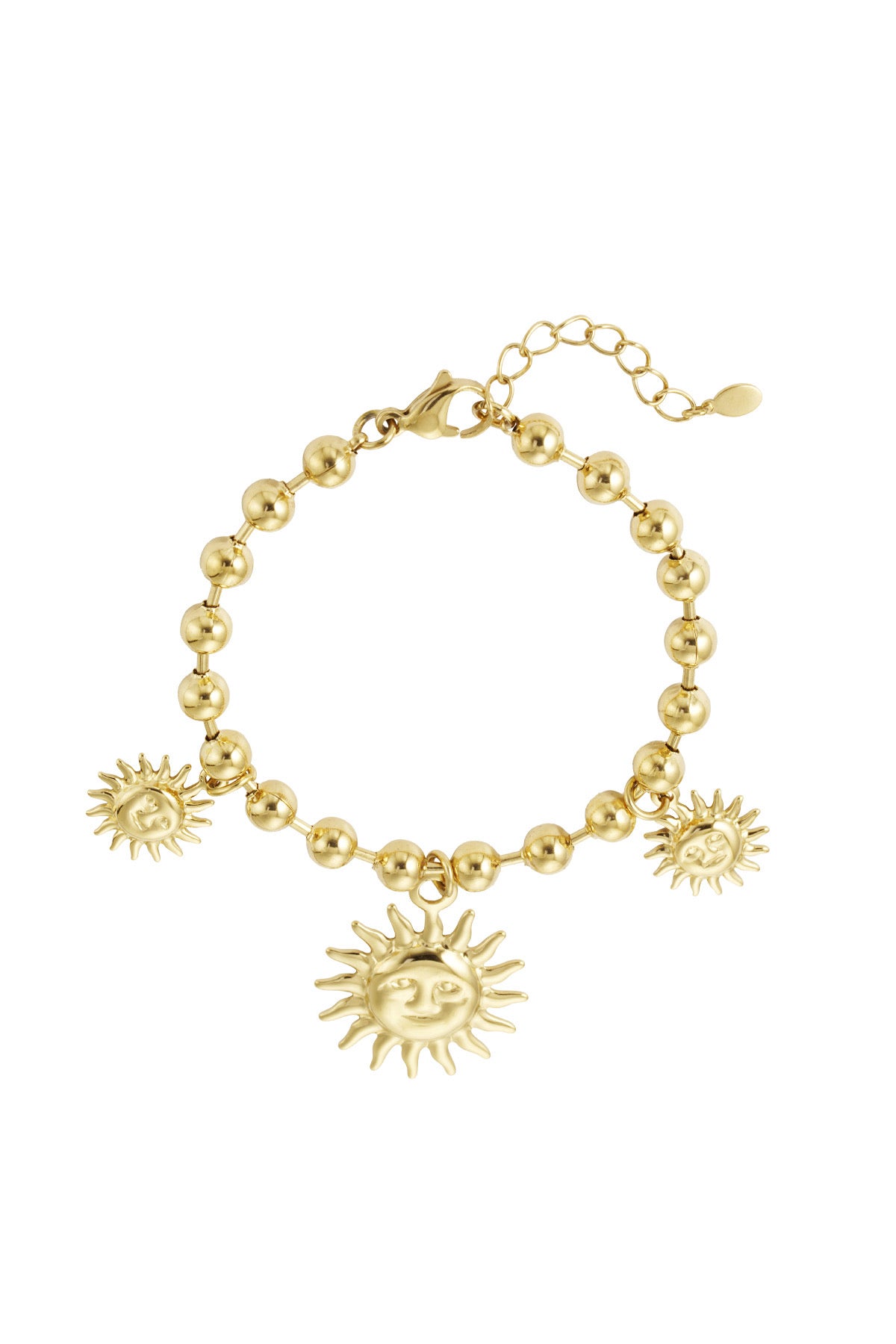 ARMBAND SUN CHARM GOUD