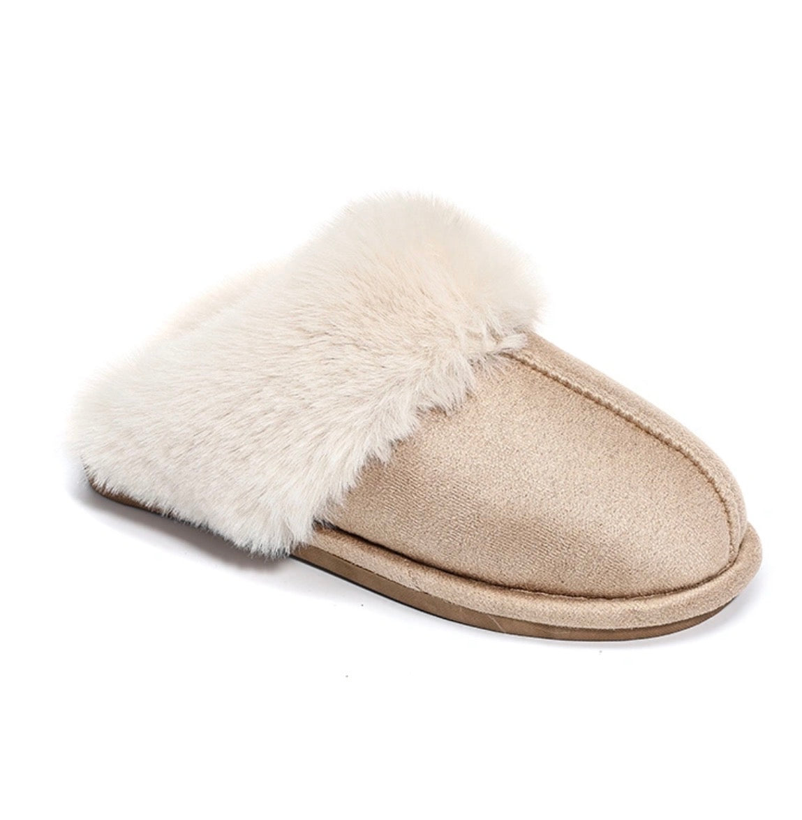 PANTOFFELS COZY BEIGE Kinaofashionboutique