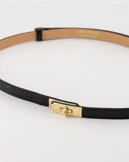 RIEM GRACIA CROCO ZWART