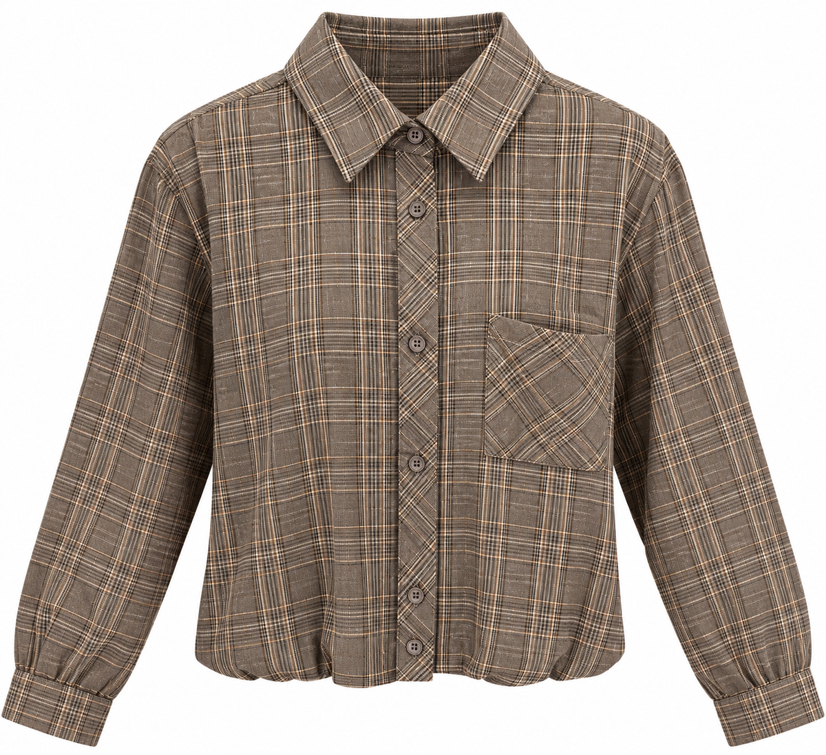 BLOUSE ELIN TAUPE Kinaofashionboutique