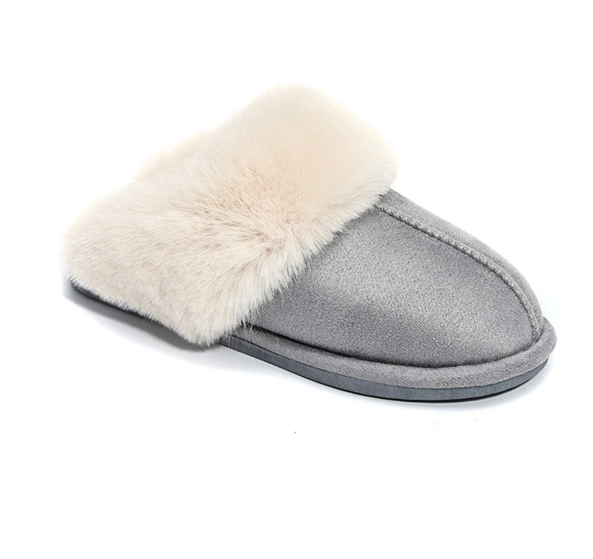 PANTOFFELS COZY GRIJS Kinaofashionboutique